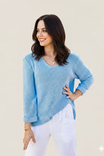 Load image into Gallery viewer, Reagan Cotton Knit Jumper Blue