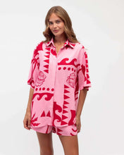 Load image into Gallery viewer, Sunari Set Pink Red Tropical Print