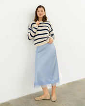 Load image into Gallery viewer, Tiva Knit Jumper Blue Cream Stripe | White Closet