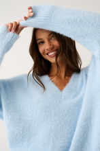 Load image into Gallery viewer, Emmie Knit Sweater - Ice Blue | Cartel & Willow