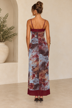 Load image into Gallery viewer, Mabel Maxi Dress Blue Brown
