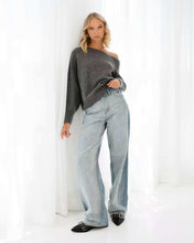Load image into Gallery viewer, Riah Knit Jumper Charcoal
