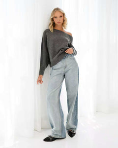 Riah Knit Jumper Charcoal