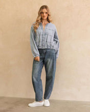 Load image into Gallery viewer, Muse Denim Bomber Jacket Ebby And I
