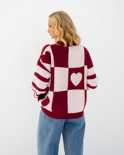 Load image into Gallery viewer, Love Knit Jumper Wine
