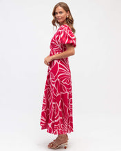 Load image into Gallery viewer, Gaia Midi Dress Red Pink
