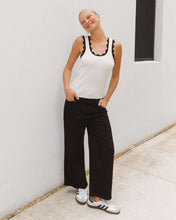 Load image into Gallery viewer, Shakila Contrast Knit Tank Black White
