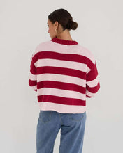 Load image into Gallery viewer, Marsila Knit Jumper Pink Red Stripe
