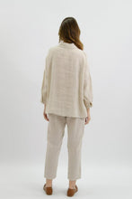 Load image into Gallery viewer, Lumina Sequin Linen Shirt Beige | Worthier
