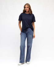 Load image into Gallery viewer, Easy Tuck Tee Navy Label Of Love
