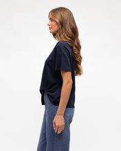 Load image into Gallery viewer, Easy Tuck Tee Navy Label Of Love
