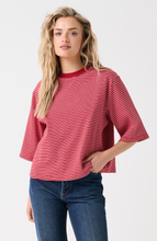 Load image into Gallery viewer, Hallie Tee - Red Stripe | Cartel &amp; Willow
