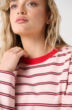 Load image into Gallery viewer, Felix Long Sleeve- Red Pink Stripe | Cartel &amp; Willow
