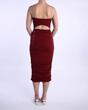 Load image into Gallery viewer, Sparkle Love Dress Burgundy
