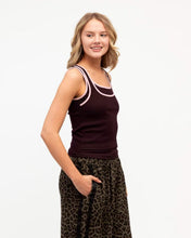 Load image into Gallery viewer, Juna Contrast Tank Plum | Paper Heart
