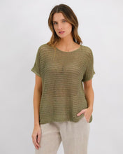Load image into Gallery viewer, Amelie Knit Top Olive | Worthier
