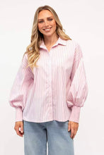 Load image into Gallery viewer, Harper Striped Shirt Pink | Label Of Love
