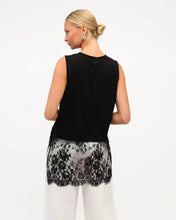 Load image into Gallery viewer, Joseph Lace Trim Top Black | White Closet
