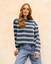 Load image into Gallery viewer, Nika Long Sleeve Tee Blue Stripe

