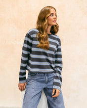 Load image into Gallery viewer, Nika Long Sleeve Tee Blue Stripe
