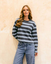Load image into Gallery viewer, Nika Long Sleeve Tee Blue Stripe
