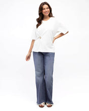 Load image into Gallery viewer, Elevated Twist Tee White | Label Of Love
