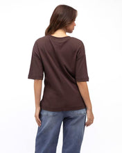 Load image into Gallery viewer, Elevated Twist Tee Chocolate | Label Of Love

