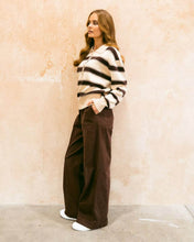 Load image into Gallery viewer, Latte Rugby Knit Jumper | Ebby &amp; I
