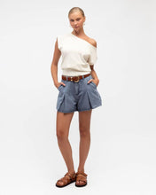 Load image into Gallery viewer, Ness Asymmetrical Jersey Top White | Paper Heart
