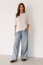 Load image into Gallery viewer, Winnie Relaxed Knit Top White | Label Of Love
