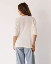 Load image into Gallery viewer, Winnie Relaxed Knit Top White | Label Of Love
