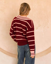 Load image into Gallery viewer, Nada Rugby Knit Jumper Merlot Stripe

