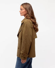 Load image into Gallery viewer, Mora Cropped Trench Coat Khaki | Paper Heart
