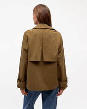 Load image into Gallery viewer, Mora Cropped Trench Coat Khaki | Paper Heart
