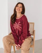 Load image into Gallery viewer, Palm Cotton Knit Jumper Wine
