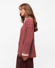 Load image into Gallery viewer, Tara Stripe Long Sleeve Tee Paper Heart
