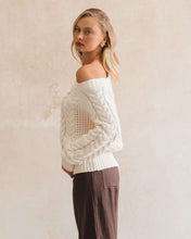 Load image into Gallery viewer, Kali Cable Knit Cream | White Closet
