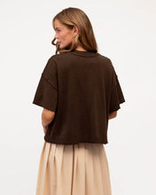Load image into Gallery viewer, Cedar Knit Tee Choc | Ebby and I
