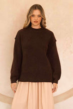 Load image into Gallery viewer, Sam Knit Jumper Chocolate | Ebby and I

