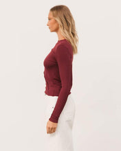 Load image into Gallery viewer, Sita Long Sleeve Tee Plum | Paper Heart
