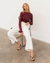 Load image into Gallery viewer, Sita Long Sleeve Tee Plum | Paper Heart
