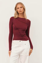 Load image into Gallery viewer, Sita Long Sleeve Tee Plum | Paper Heart
