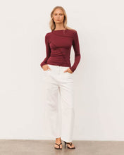 Load image into Gallery viewer, Sita Long Sleeve Tee Plum | Paper Heart

