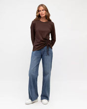 Load image into Gallery viewer, Jorie Long Sleeve Top Chocolate | Label Of Love

