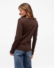 Load image into Gallery viewer, Jorie Long Sleeve Top Chocolate | Label Of Love
