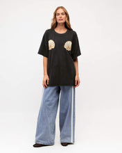 Load image into Gallery viewer, Paper Heart Shell Tee Vintage Black
