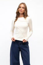 Load image into Gallery viewer, Sita Long Sleeve Tee Ivory | Paper Heart
