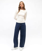 Load image into Gallery viewer, Sita Long Sleeve Tee Ivory | Paper Heart
