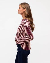 Load image into Gallery viewer, Easy Tuck Long Sleeve Tee Pink Burgundy Label Of Love
