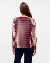 Load image into Gallery viewer, Easy Tuck Long Sleeve Tee Pink Burgundy Label Of Love
